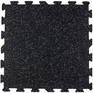 Rubber Floor Interlocking Tiles/ Mats (24″ by 24″)